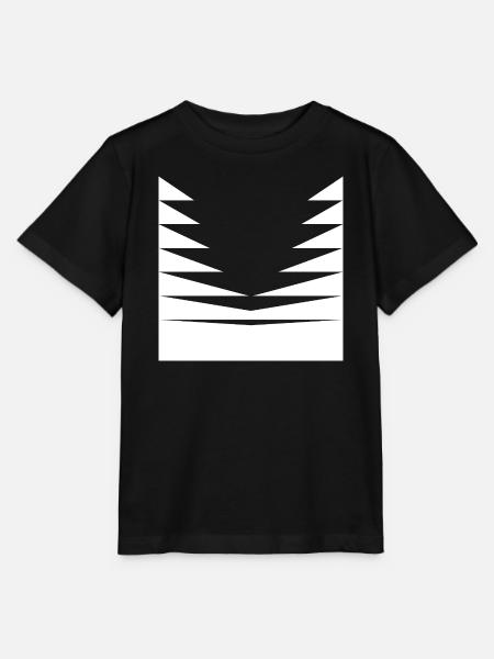Dreiecks-Musterdesign - Stanley/Stella Kinder T-Shirt MINI CREATOR  - Schwarz