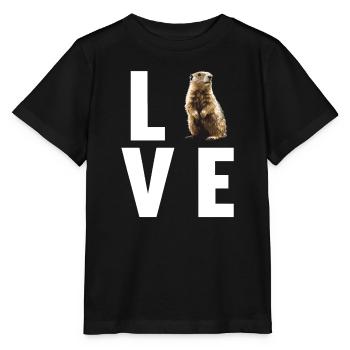 Murmeltiere Murmeltier - Stanley/Stella Kinder T-Shirt MINI CREATOR  - Schwarz - Vorne - Mikhail (115cm)