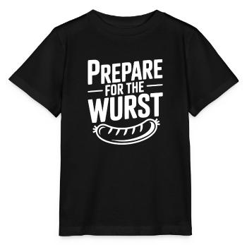 Prepare For The Wurst - Stanley/Stella MINI CREATOR Kids’ T-Shirt - black - Front - Mikhail (115cm)