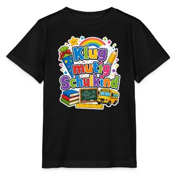 Schulkind 2026 Einschulung 2026 Schulanfang - Stanley/Stella Kinder T-Shirt MINI CREATOR  - Schwarz - Vorne - Mikhail (115cm)