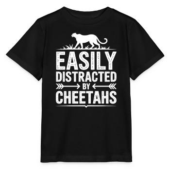 Cheetah Sayings Cheetah Funny Cheetah Gift - Stanley/Stella MINI CREATOR Kids’ T-Shirt - black - Front - Mikhail (115cm)