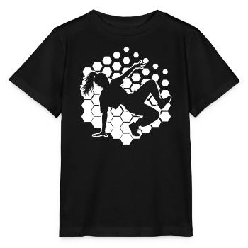 Geschenkidee für die Breakdancerin mit Streetdance - Stanley/Stella Kinder T-Shirt MINI CREATOR  - Schwarz - Vorne - Mikhail (115cm)