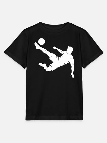Fussballer Fallrückzieher Silhouette - Stanley/Stella Kinder T-Shirt MINI CREATOR  - Schwarz