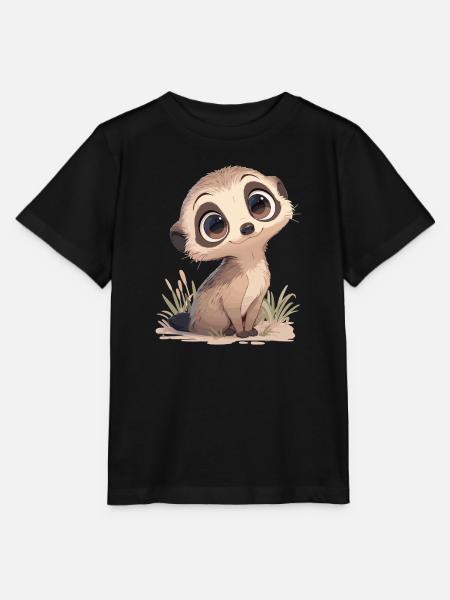 Meerkat Erdmännchen - Stanley/Stella Kinder T-Shirt MINI CREATOR - Schwarz