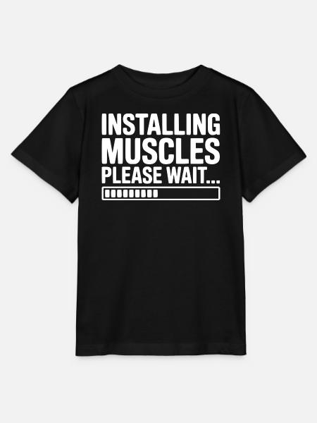 Muskeln werden installiert, bitte warten Sie... - Stanley/Stella Kinder T-Shirt MINI CREATOR  - Schwarz