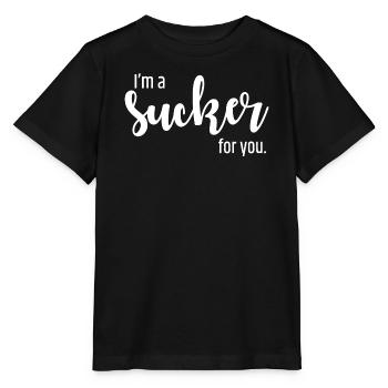 Sucker for You Script - Stanley/Stella MINI CREATOR Kids’ T-Shirt - black - Front - Mikhail (115cm)