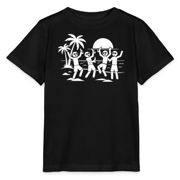 Beach Holiday Party - Stanley/Stella MINI CREATOR Kids’ T-Shirt - black - Front - Mikhail (115cm)