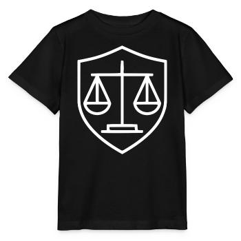 Avocat Droit Droit Avocat Balance Droit Judiciaire - T-shirt bio MINI CREATOR Stanley/Stella Enfant - noir - Devant - Mikhail (115cm)