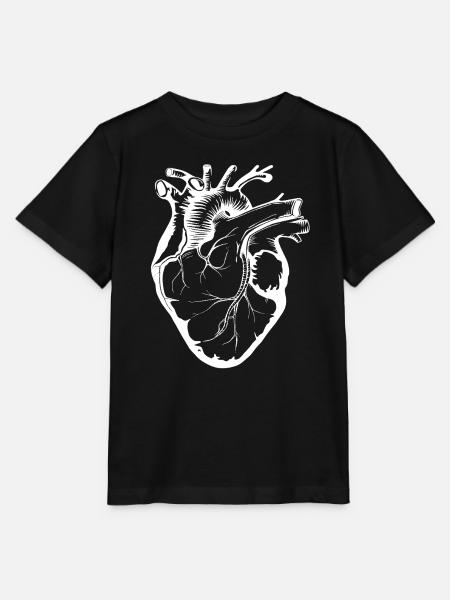 Herz in Originalgröße - Stanley/Stella Kinder T-Shirt MINI CREATOR - Schwarz