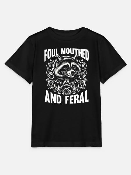 Trash Panda Raccoon - Stanley/Stella Kinder T-Shirt MINI CREATOR - Schwarz