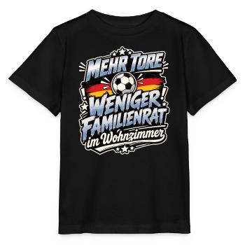 Mehr Tore weniger Familienrat - Stanley/Stella Kinder T-Shirt MINI CREATOR  - Schwarz - Vorne - Mikhail (115cm)