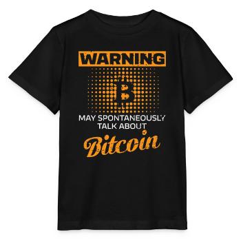 Graphique des traders Bitcoin pour l’investissement crypto - T-shirt bio MINI CREATOR Stanley/Stella Enfant - noir - Devant - Mikhail (115cm)