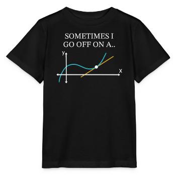 Manchmal schweife ich ab, komische Mathematik - Stanley/Stella Kinder T-Shirt MINI CREATOR  - Schwarz - Vorne - Mikhail (115cm)