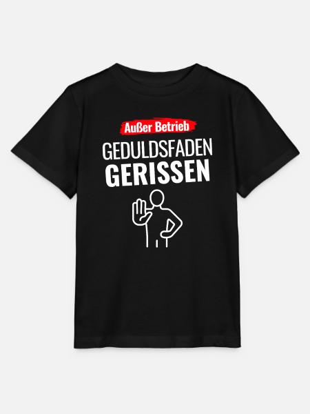 Außer Betrieb Geduldsfaden gerissen - Stanley/Stella Kinder T-Shirt MINI CREATOR - Schwarz