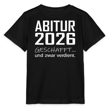 ABI 2026 Spruch - Stanley/Stella Kinder T-Shirt MINI CREATOR  - Schwarz - Vorne - Mikhail (115cm)