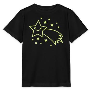 Sternschnuppe Sternenflug - Stanley/Stella Kinder T-Shirt MINI CREATOR  - Schwarz - Vorne - Mikhail (115cm)
