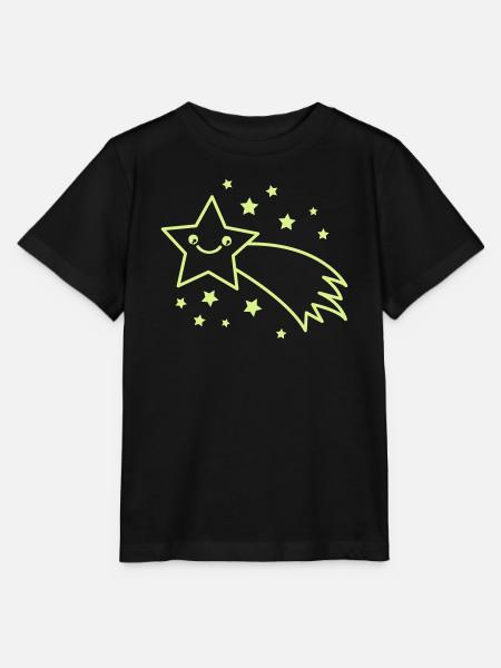 Sternschnuppe Sternenflug - Stanley/Stella Kinder T-Shirt MINI CREATOR  - Schwarz