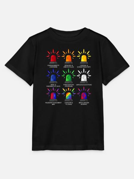 Sirenen Rundumkennleuchten Übersicht - Stanley/Stella Kinder T-Shirt MINI CREATOR - Schwarz