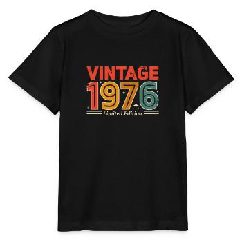 Vintage 1976 Limited Edition - Stanley/Stella MINI CREATOR Kids’ T-Shirt - black - Front - Mikhail (115cm)