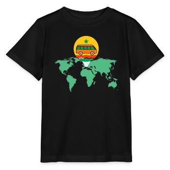Senegal - Stanley/Stella Kinder T-Shirt MINI CREATOR  - Schwarz - Vorne - Mikhail (115cm)