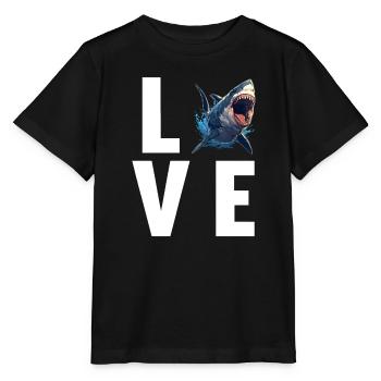 Grand requin blanc Grand requin blanc - T-shirt bio MINI CREATOR Stanley/Stella Enfant - noir - Devant - Mikhail (115cm)