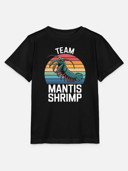 Team Mantis Shrimp Retro Rainbow - Stanley/Stella Kinder T-Shirt MINI CREATOR - Schwarz