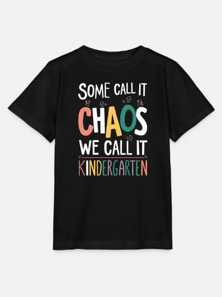 Chaos trifft Kindergarten - Stanley/Stella Kinder T-Shirt MINI CREATOR - Schwarz