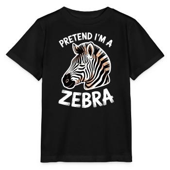 Zebra Sayings Zebras Funny Zebra Gift - Stanley/Stella MINI CREATOR Kids’ T-Shirt - black - Front - Mikhail (115cm)