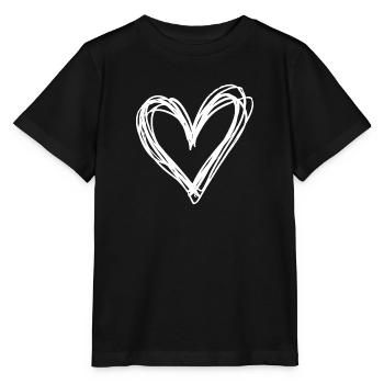Herz - Stanley/Stella Kinder T-Shirt MINI CREATOR  - Schwarz - Vorne - Mikhail (115cm)