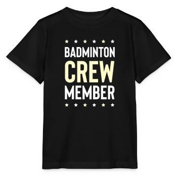 Badminton Crew - Stanley/Stella Kinder T-Shirt MINI CREATOR  - Schwarz - Vorne - Mikhail (115cm)