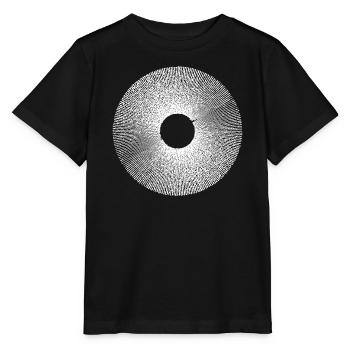 Iris Ringburst Radial Pattern - Stanley/Stella MINI CREATOR Kids’ T-Shirt - black - Front - Mikhail (115cm)