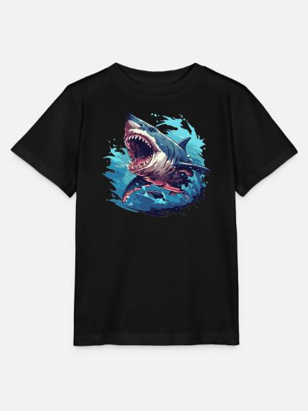 Haie Hai - Stanley/Stella Kinder T-Shirt MINI CREATOR - Schwarz