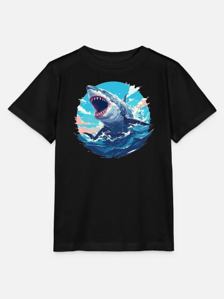 Haie Hai - Stanley/Stella Kinder T-Shirt MINI CREATOR - Schwarz