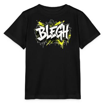 Blegh Graffiti Stil - Stanley/Stella Kinder T-Shirt MINI CREATOR  - Schwarz - Vorne - Mikhail (115cm)