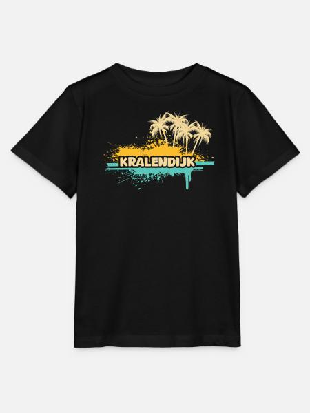Kralendijk Tropische Palmen Splash - Stanley/Stella Kinder T-Shirt MINI CREATOR  - Schwarz