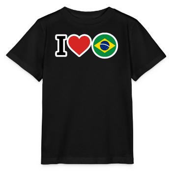 Brazilien - Stanley/Stella Kinder T-Shirt MINI CREATOR  - Schwarz - Vorne - Mikhail (115cm)