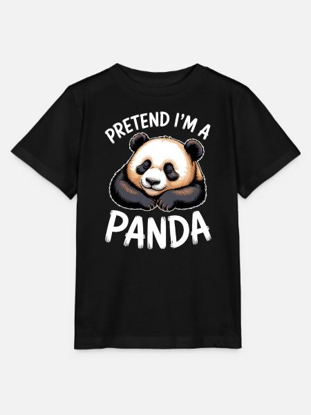 Panda Sprüche Panda Lustiges Panda Geschenk - Stanley/Stella Kinder T-Shirt MINI CREATOR  - Schwarz