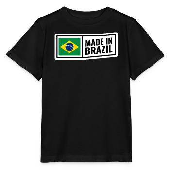 Brazilien - Stanley/Stella Kinder T-Shirt MINI CREATOR  - Schwarz - Vorne - Mikhail (115cm)
