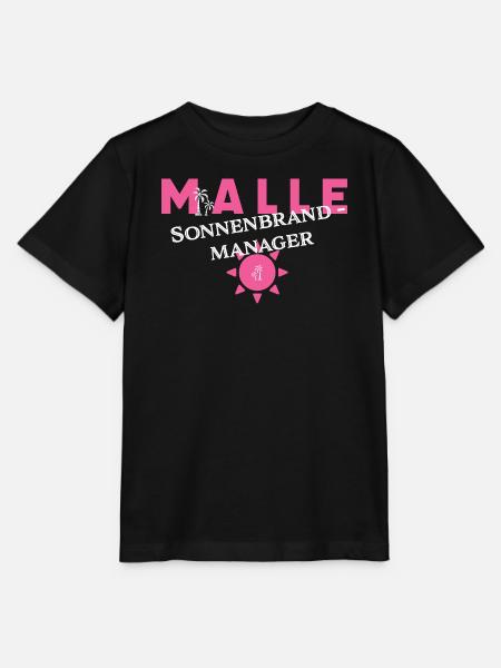 Malle Sonnenbrand-Manager - Stanley/Stella Kinder T-Shirt MINI CREATOR - Schwarz