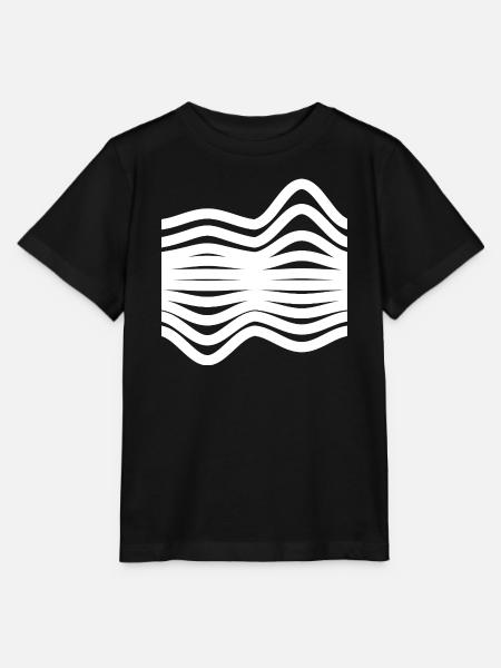 Wellenmuster - Stanley/Stella Kinder T-Shirt MINI CREATOR - Schwarz