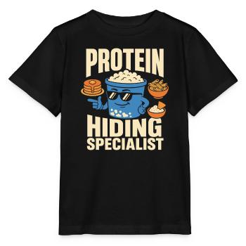 High-protein snack gift for foodies - Stanley/Stella MINI CREATOR Kids’ T-Shirt - black - Front - Mikhail (115cm)