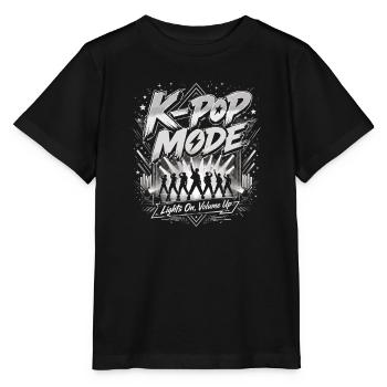 K-Pop Mode Konzert Motiv - Stanley/Stella Kinder T-Shirt MINI CREATOR  - Schwarz - Vorne - Mikhail (115cm)