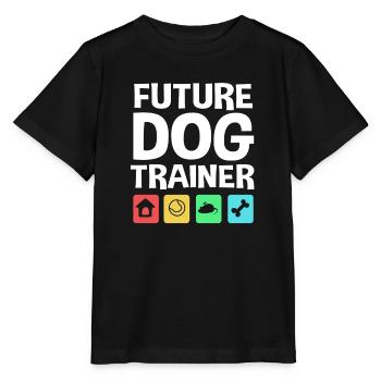 Hundetrainer - Stanley/Stella Kinder T-Shirt MINI CREATOR  - Schwarz - Vorne - Mikhail (115cm)