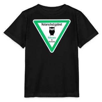 Naturschutzgebiet Ruhezone für Nachteulen - Stanley/Stella Kinder T-Shirt MINI CREATOR  - Schwarz - Vorne - Mikhail (115cm)