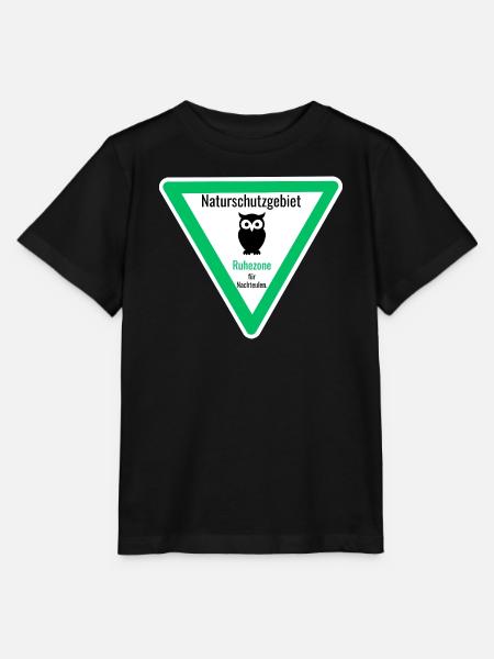 Naturschutzgebiet Ruhezone für Nachteulen - Stanley/Stella Kinder T-Shirt MINI CREATOR - Schwarz