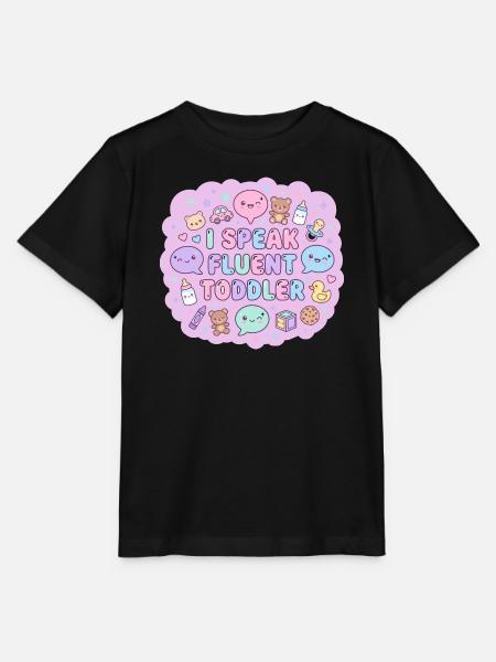 Ich spreche fließend Kleinkind - Stanley/Stella Kinder T-Shirt MINI CREATOR  - Schwarz
