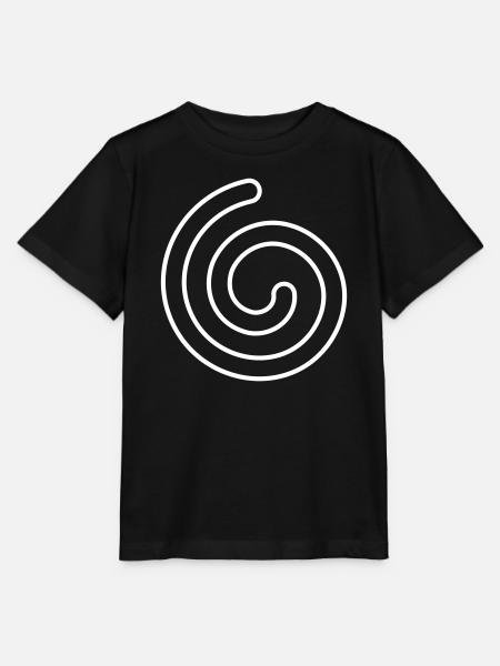 Spirale – Symbol für Leichtigkeit & Entwicklung - Stanley/Stella Kinder T-Shirt MINI CREATOR - Schwarz