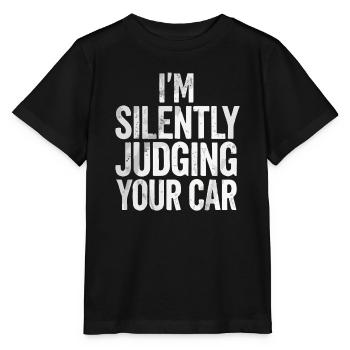 I silently judge your car - Stanley/Stella MINI CREATOR Kids’ T-Shirt - black - Front - Mikhail (115cm)