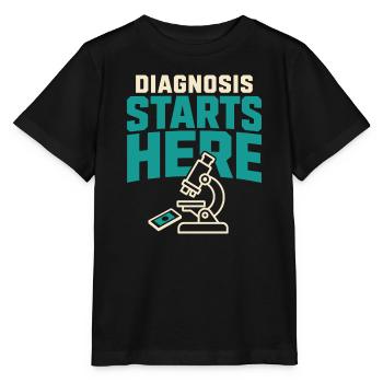 Pathology Laboratory Week, Diagnostics, - Stanley/Stella MINI CREATOR Kids’ T-Shirt - black - Front - Mikhail (115cm)