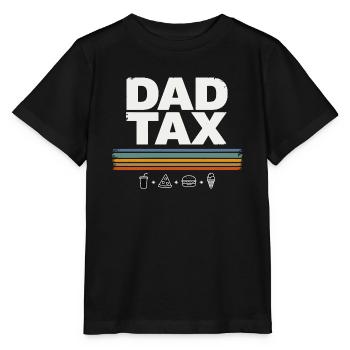 Papa Steuer Retro Food Tee - Stanley/Stella Kinder T-Shirt MINI CREATOR  - Schwarz - Vorne - Mikhail (115cm)